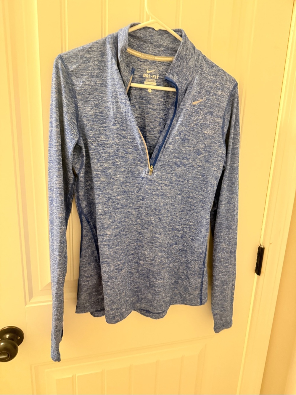 Nike Heather Blue Dri-FIT Half-Zip Pullover